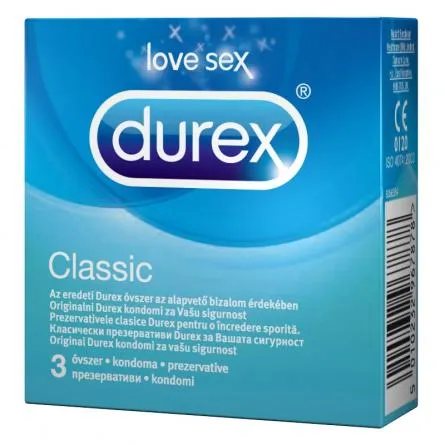 Prezervative Classic, 3 bucati, Durex
