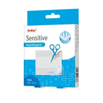 Dr. Max Plasturi sensitive sterili 8 x 10cm, 10 bucati