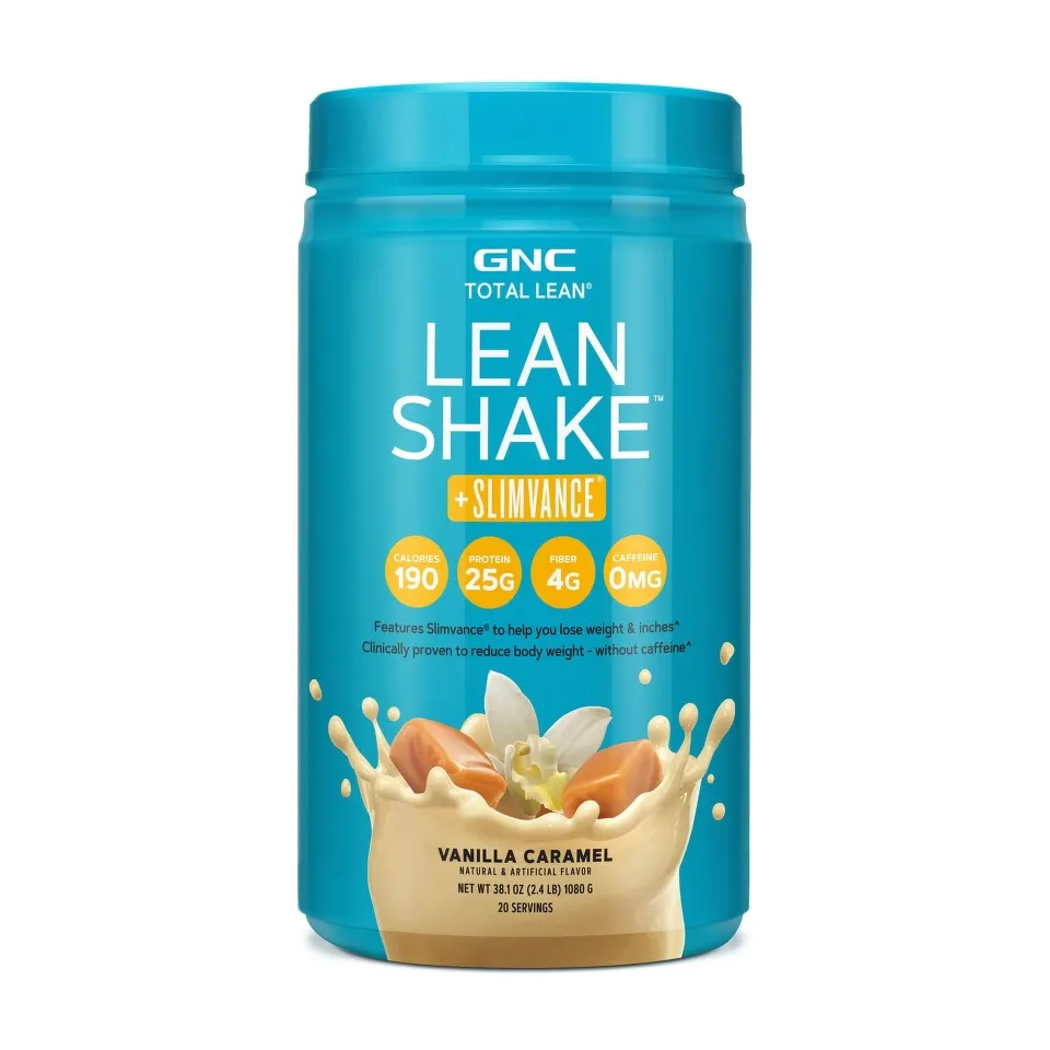 GNC TOTAL LEAN SHAKE + SLIMVANCE VANILLA AND CARAMEL 1080G