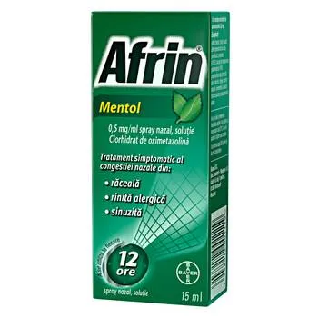 Afrin Mentol spray nazal, 15 ml, Bayer