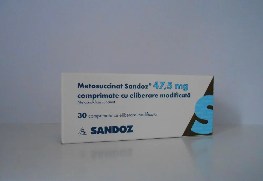 METOSUCCINAT SANDOZ 47,5 mg X 30 COMPR. ELIB. MODIF. 47,5mg HEXAL AG - SANDOZ
