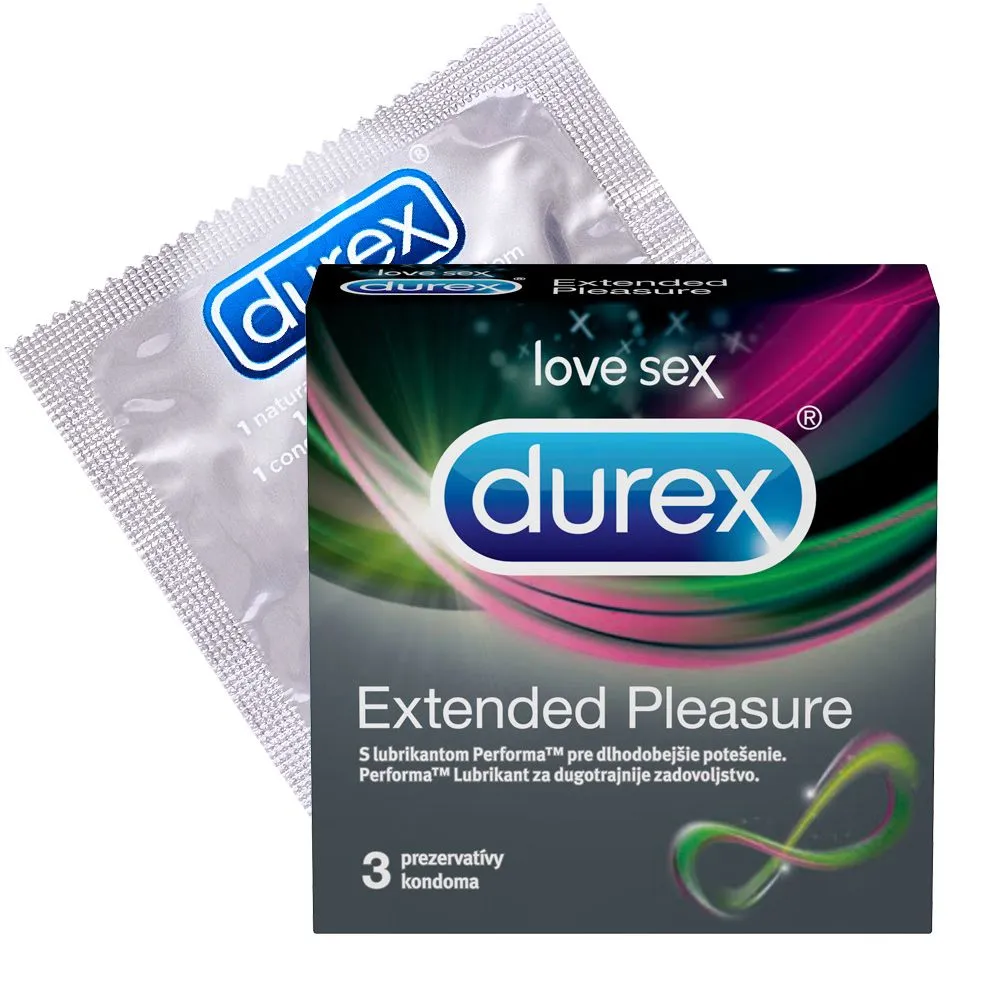 DUREX EXTENDED PLEASURE X 3 PACHET