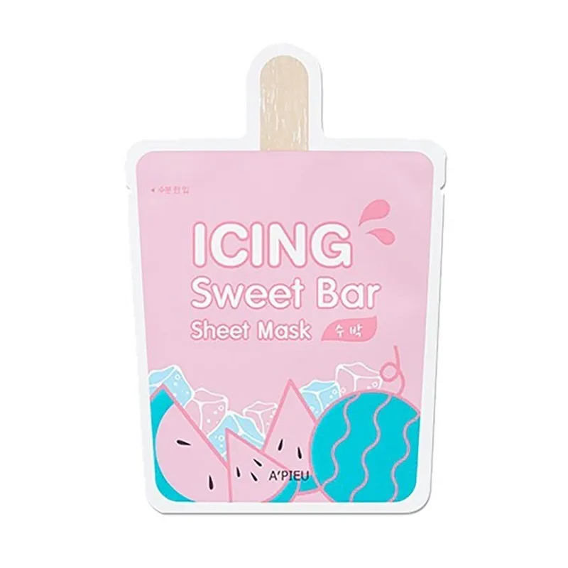 Masca faciala Icing Sweet Bar hidratanta cu Pepene verde 21g (A'Pieu)
