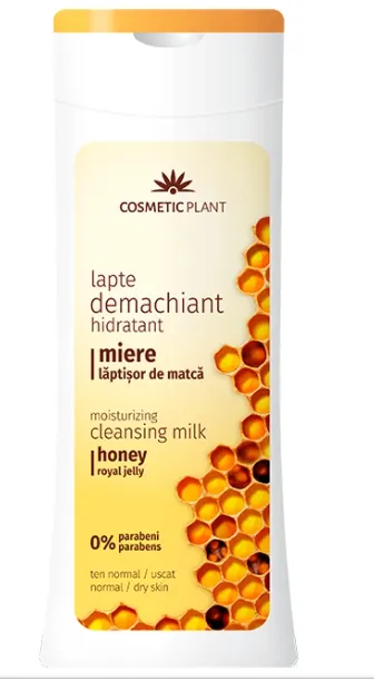 Lapte demachiant hidratant cu miere si laptisor de matca, 200 ml, Cosmetic Plant