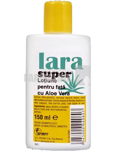 Lara Super Lotiune pentru fata cu aloe vera 150 ml