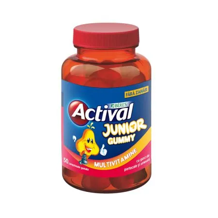 Actival Junior Gummy, 50 comprimate, Beres Pharmaceuticals