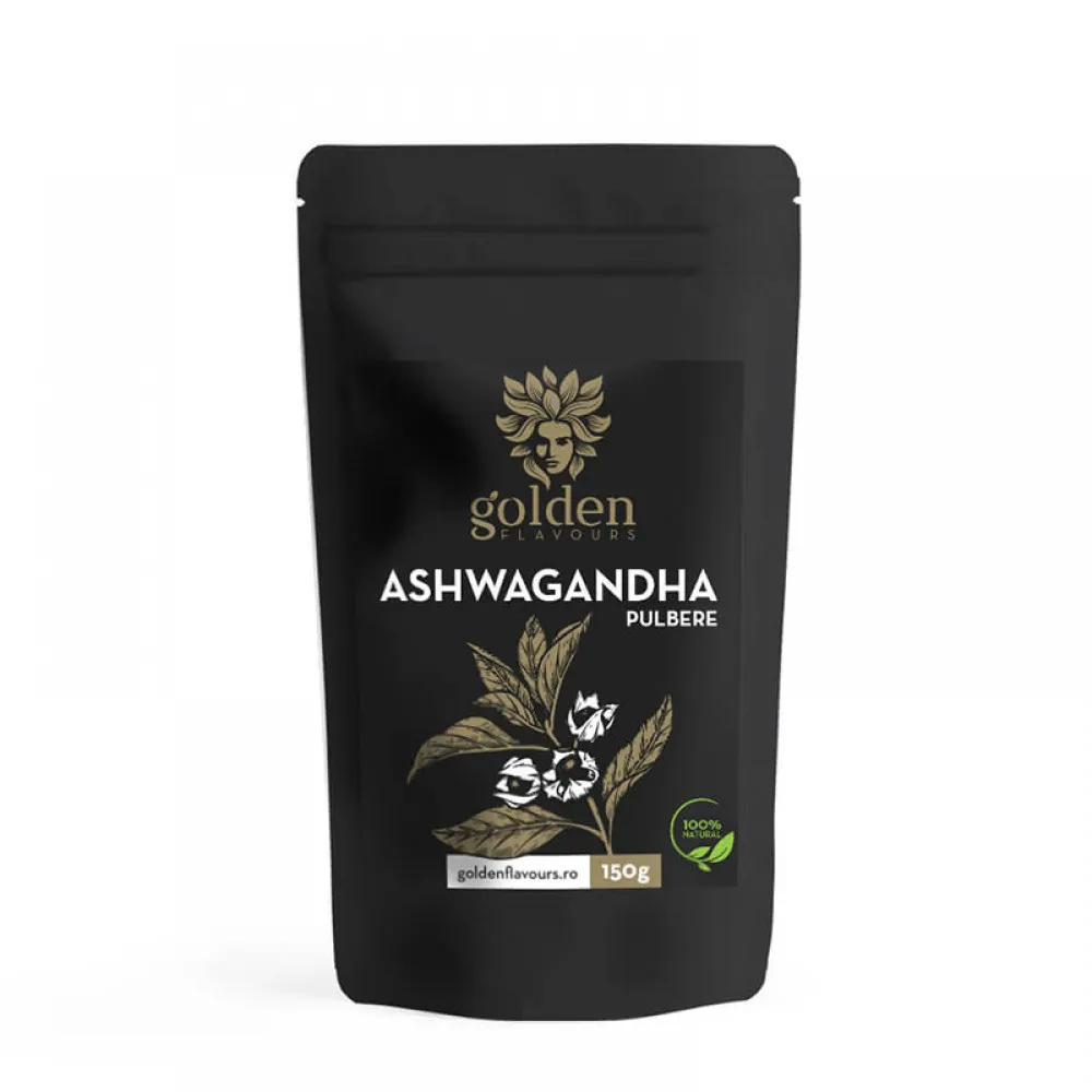 Ashwagandha pulbere 100% naturala (150 grame), Golden Flavours