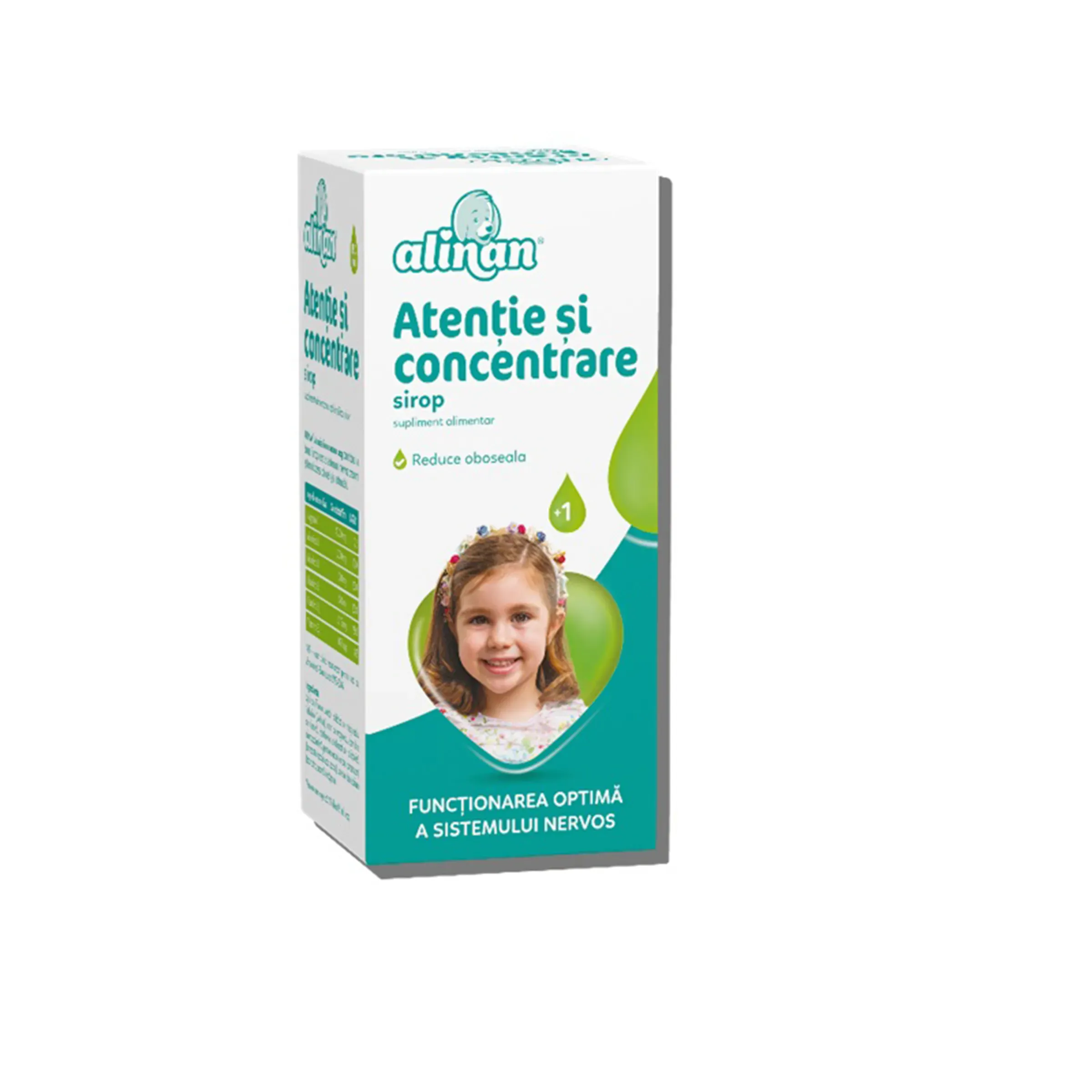 Alinan Atentie si Concentrare-sirop x 150ml - Fiterman Pharma RO
