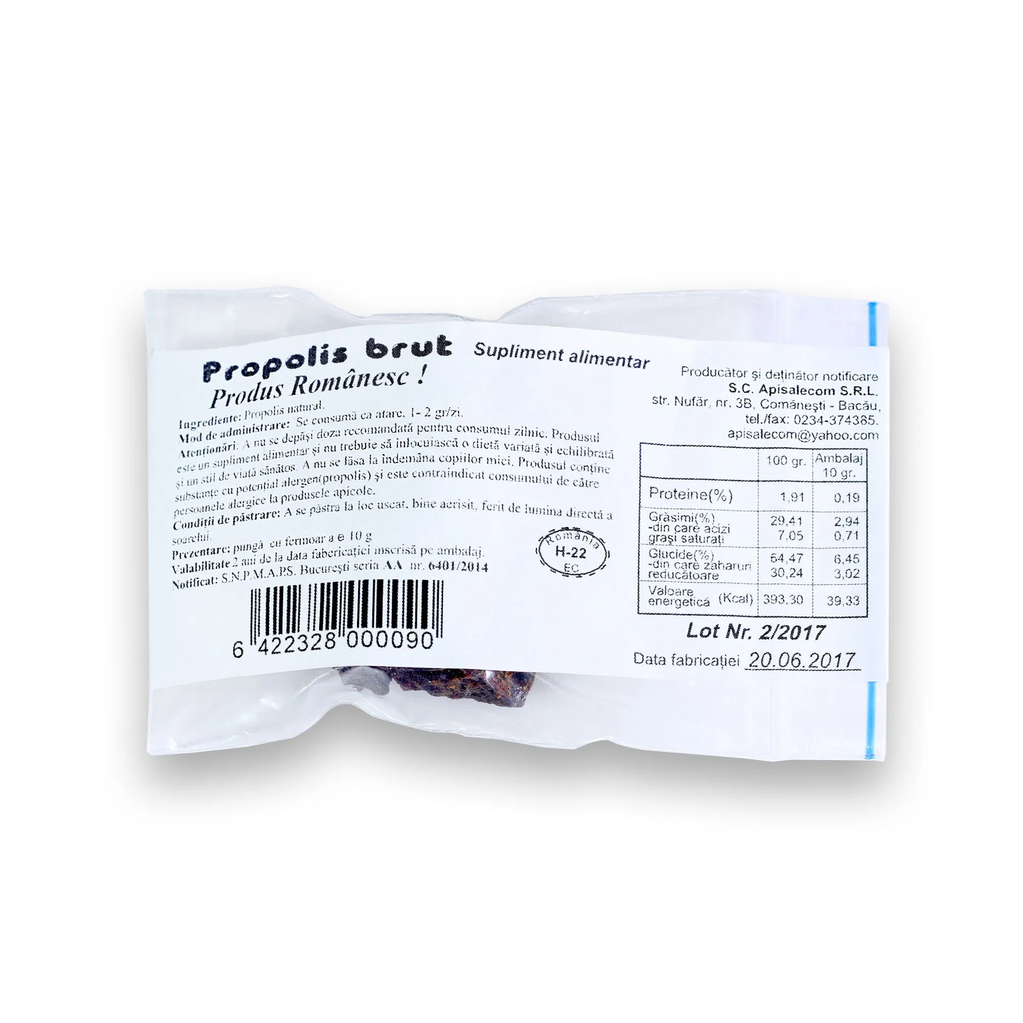 Propolis brut ,10g (Apisalecom)