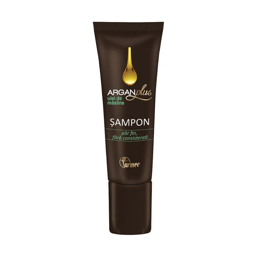 Sampon pentru par fin Argan Plus Ulei de masline, 40 ml, Farmec 6384