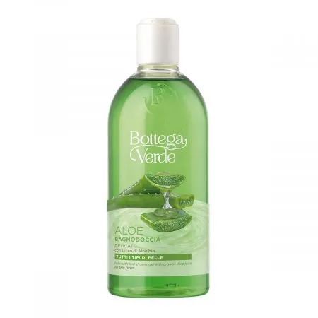 Gel de dus cu 90% extract de suc de aloe vera bio, 400 ml, Bottega Verde