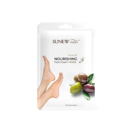 SunewMED+ Masca hidratanta pentru picioare cu ulei de masline si de jojoba, 40g