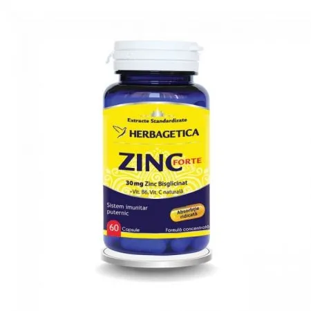 Zinc Forte, 60 capsule, Herbagetica