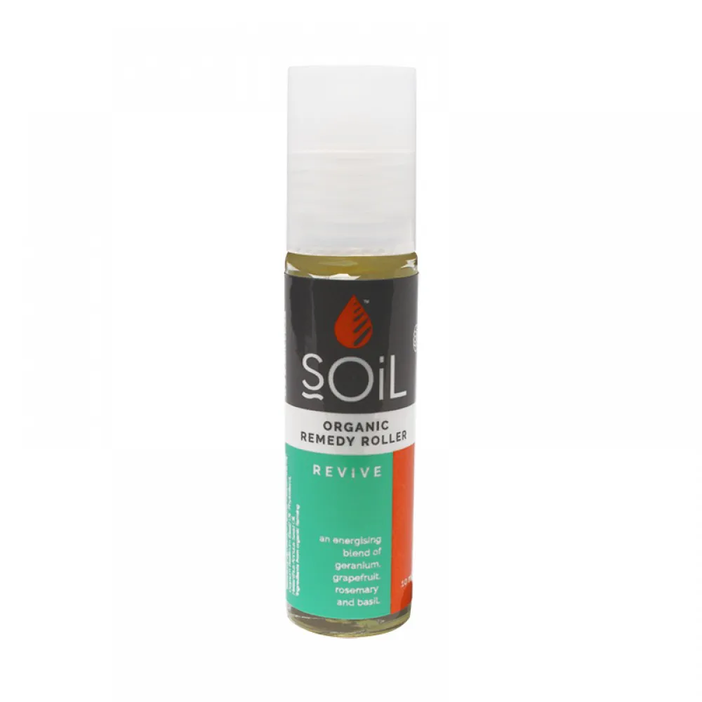 Roll-On Revive - Amestec energizant si echilibrant cu uleiuri esentiale pure organice (11 ml), SOiL