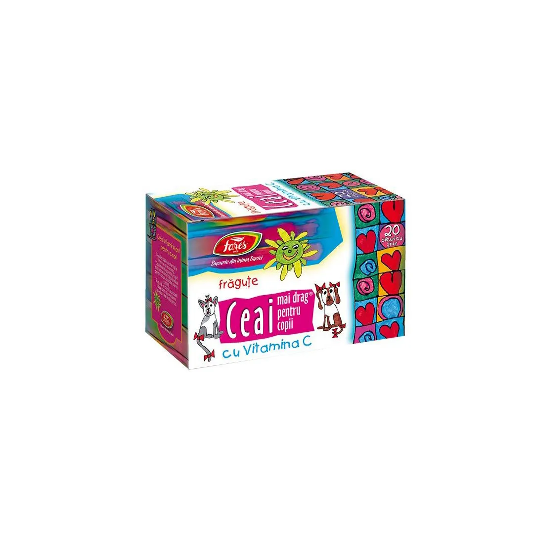 Ceai mai drag pentru copii cu Vitamina C, 20 plicuri, Fares