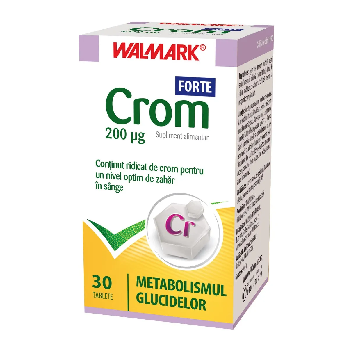 Crom forte,200mg,30 tablete,Walmark