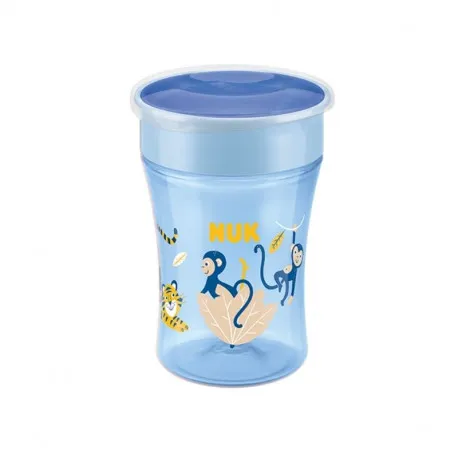 NUK Evolution Cana Magic cu margine de baut, albastrau, 8 luni+, 230ml