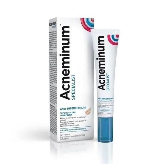 ACNEMINUM SER ANTI ACNEE CU CORECTOR 10ML