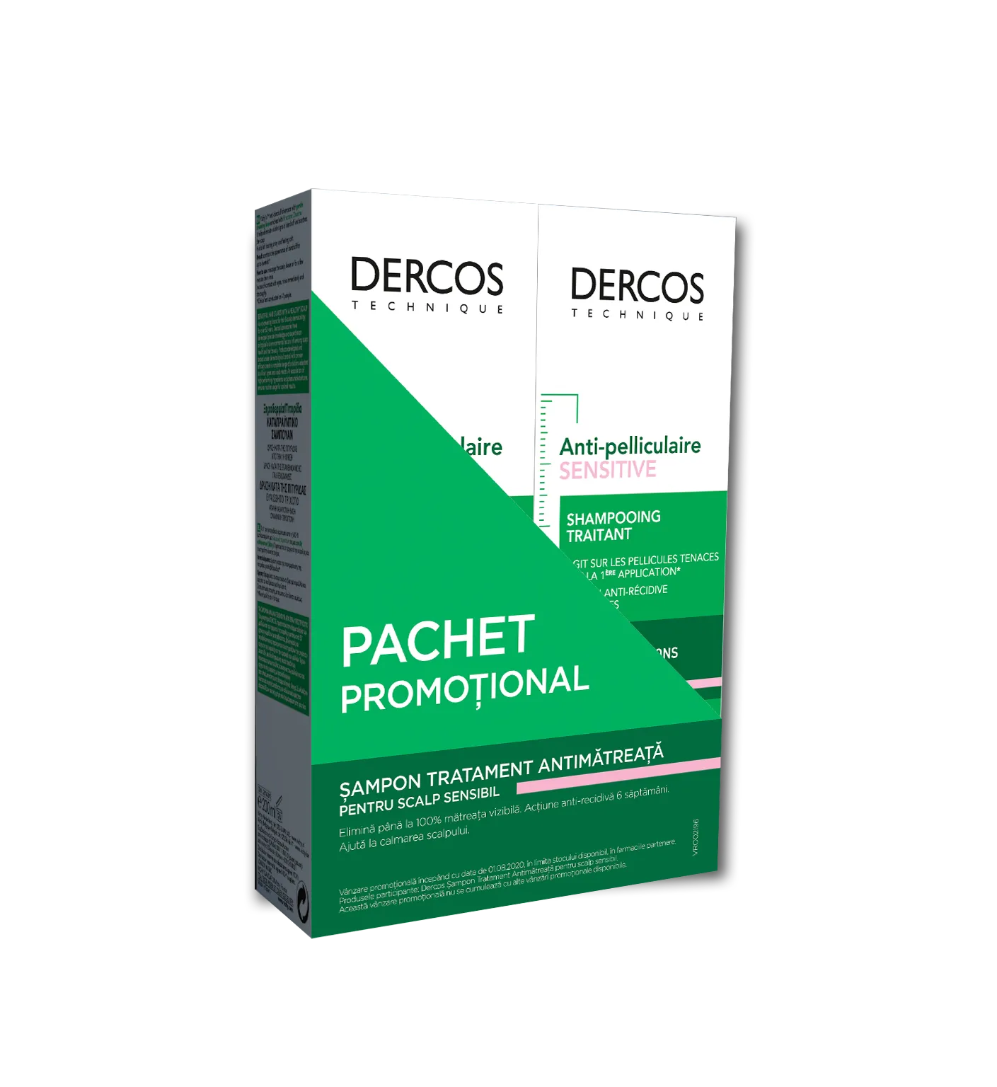 VICHY Dercos Bipack Sampon antimatreata scalp sensibil 2x200ml