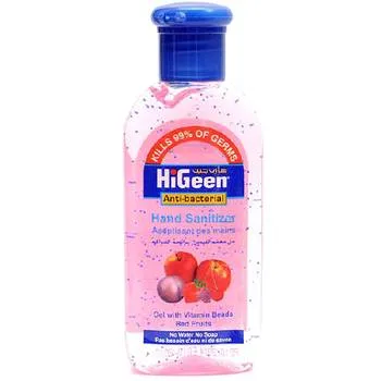 Gel dezinfectant de cu granule de vitamine A si E si lotiune hidratanta Red Fruits, 110ml, HiGeen