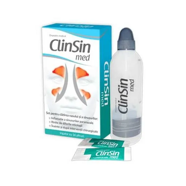 ZDROVIT CLINSIN MED SET IRIGATOR + 16 PLICURI
