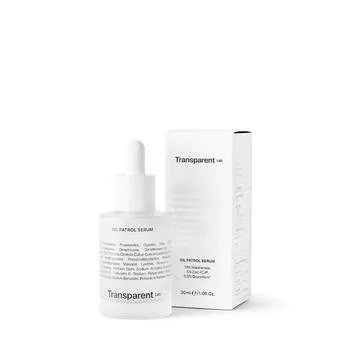 Serum matifiant cu 10% Niacinamide Oil Patrol, 30ml, Transparent Lab