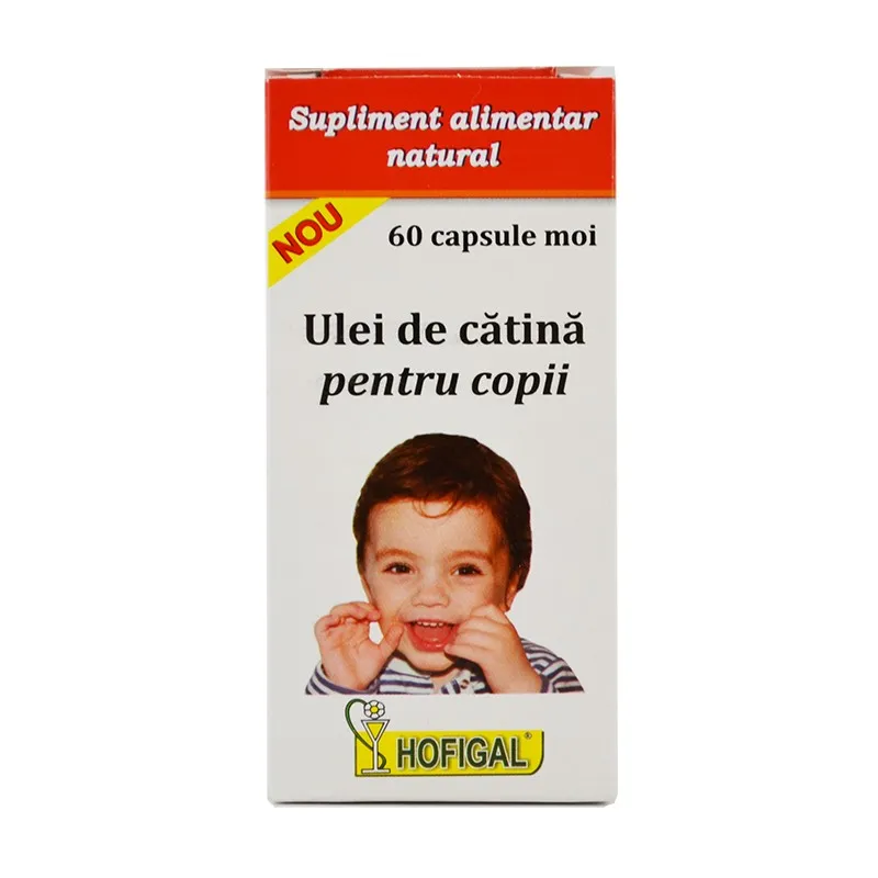 Hofigal Ulei de catina pentru copii 300 mg 60 capsule moi