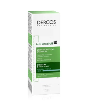 Sampon anti-matreata pentru par normal-gras Dercos, 200 ml, Vichy