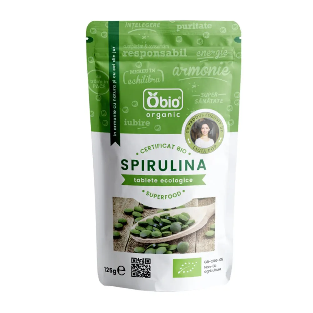 Spirulina tablete bio 125 grame (250 tablete)