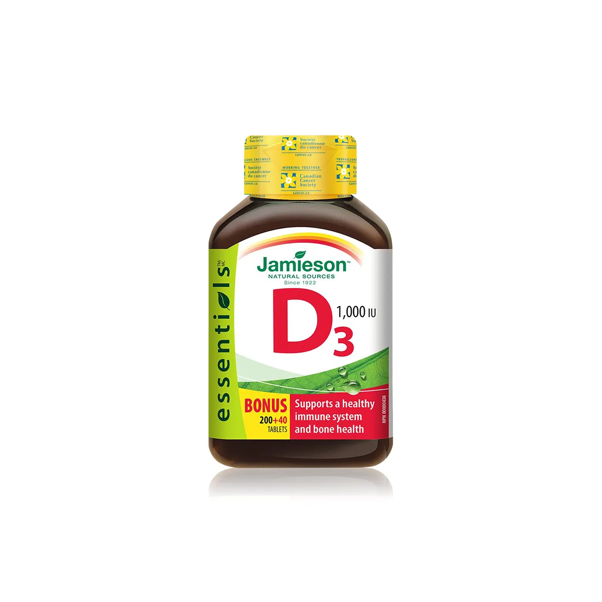 Jamieson Vitamina D3 1000 UI x 100 de tablete