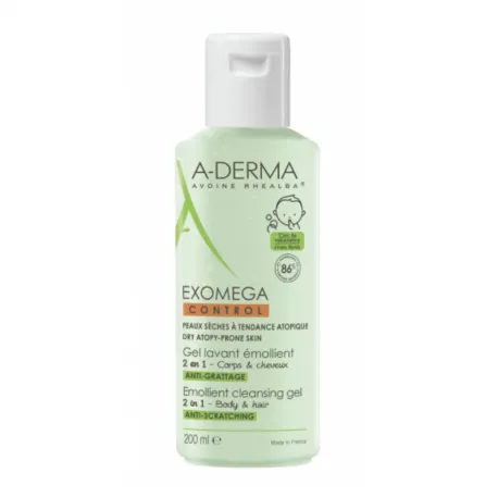 Aderma Exomega Control Gel 2 In 1, 200 ml