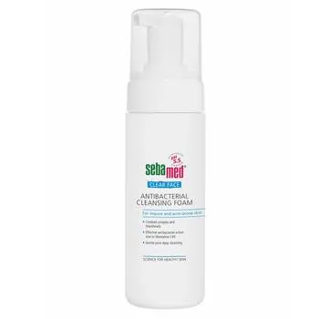 Spuma dermatologica antibacteriana pentru ten acneic Clear Face, 150ml, Sebamed