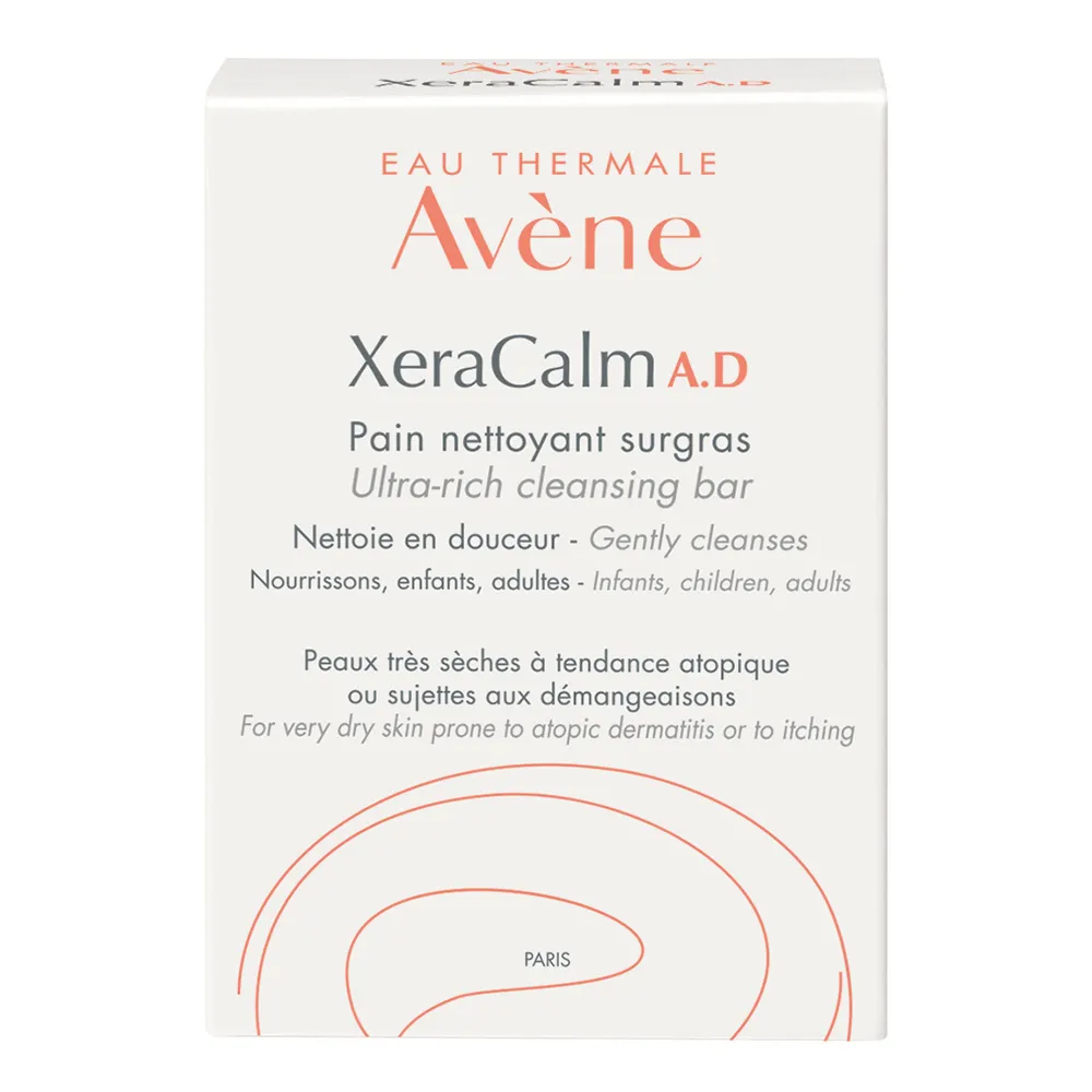 AVENE Sapun solid relipidant pentru pielea uscata predispusa la dermatita atopica sau prurit, Xeracalm AD , 100 g, Pierre Fabre