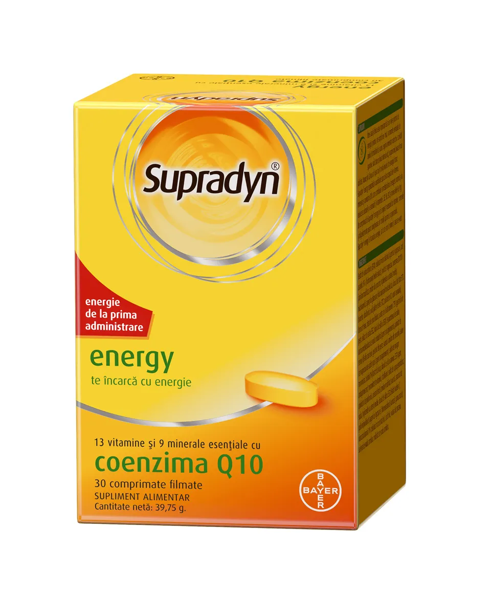 Supradyn Energy Coenzima Q10 30 comprimate