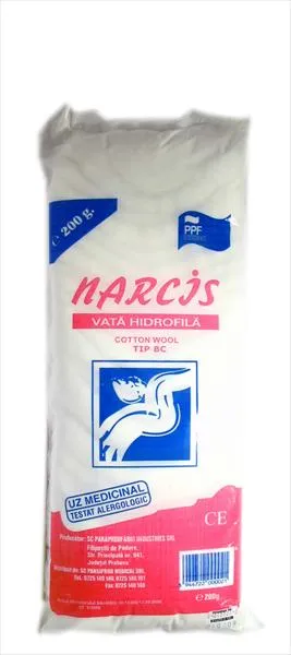 Vata hidrofila, 100 g, Narcis