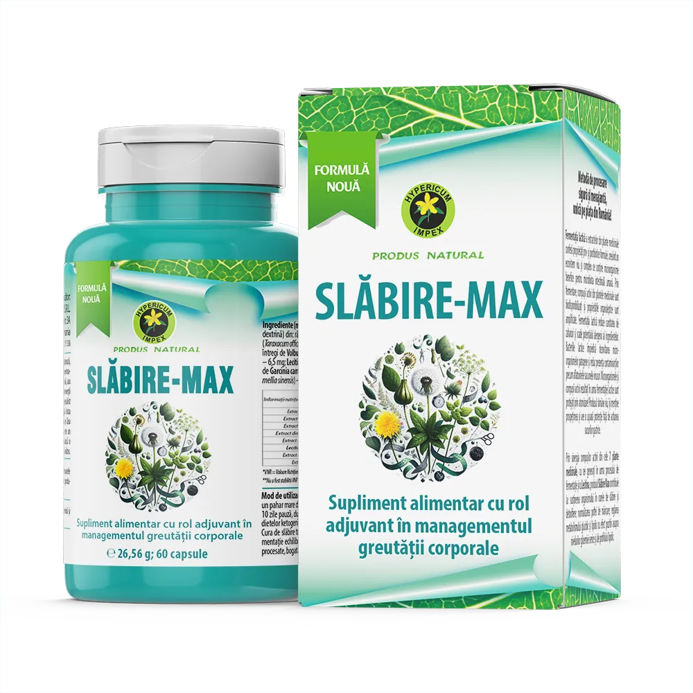 Capsule slabire max, 60 capsule, Hypericum