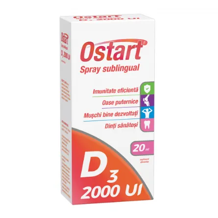 Ostart D3 Spray sublingual 2000ui x 20ml
