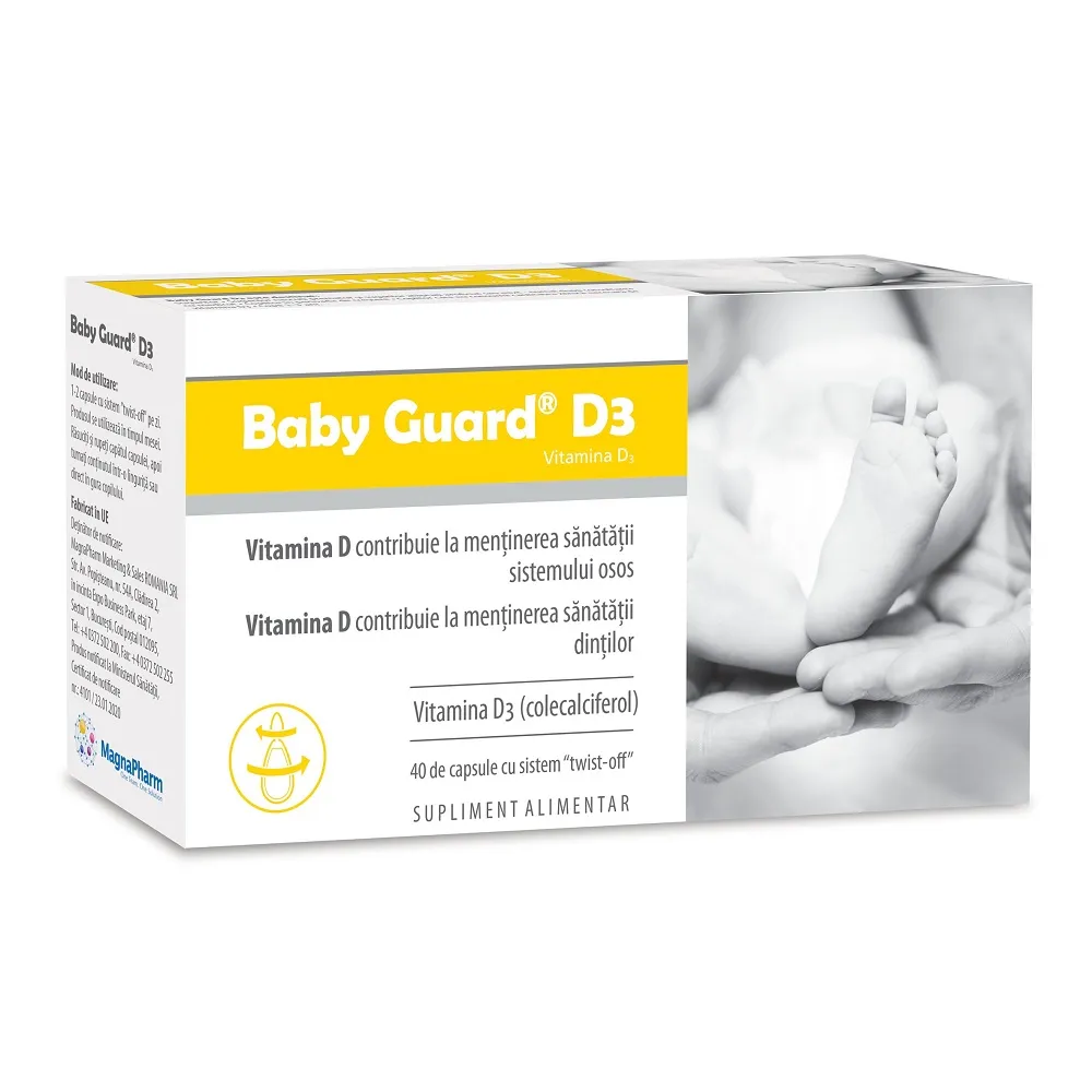 Baby Guard D3, 40 capsule, Evital