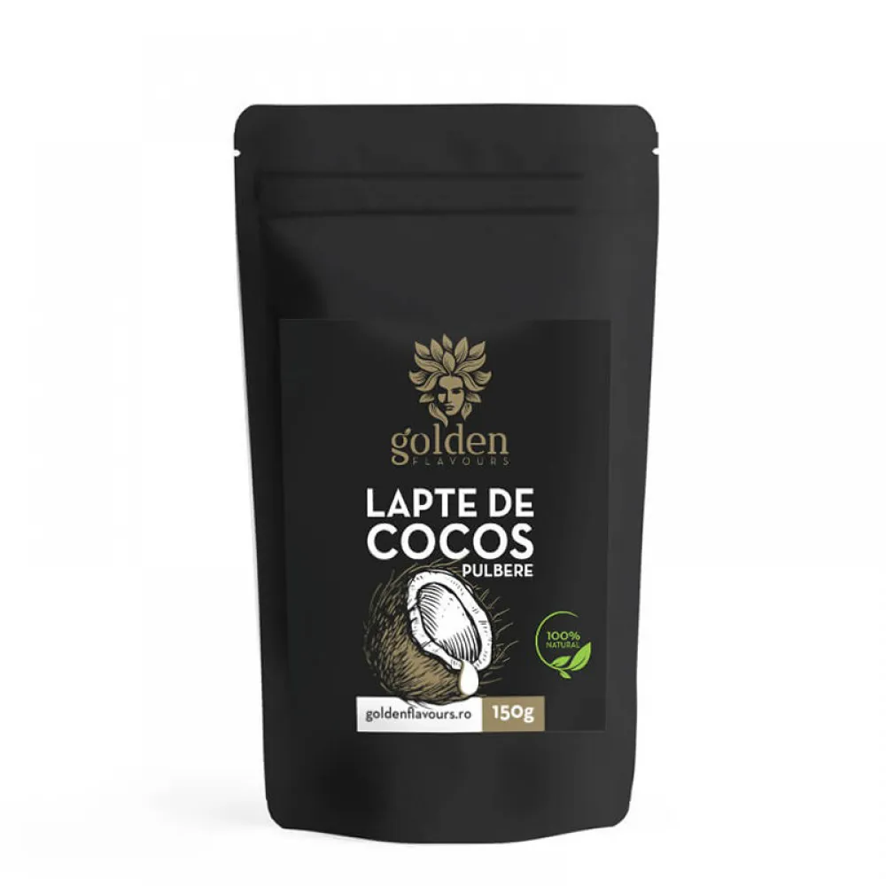 Lapte de cocos pulbere 100% naturala (150 grame), Golden Flavours