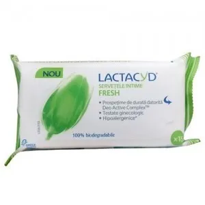 LACTACYD Servetele intime Fresh x 15buc