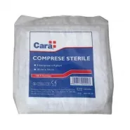 CARA Comprese sterile 10cm/10cm x 20 pliuri