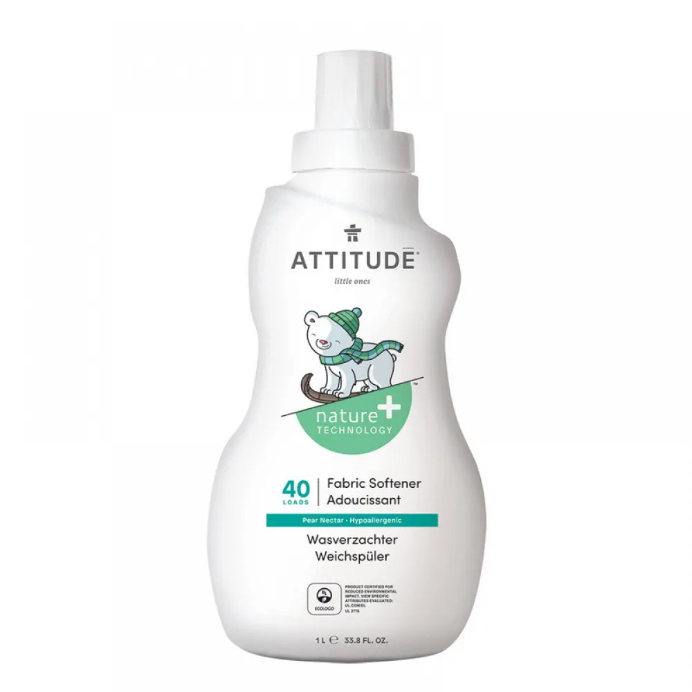 Balsam de rufe pentru bebelusi, 40 spalari, nectar de pere (1000 ml), Attitude