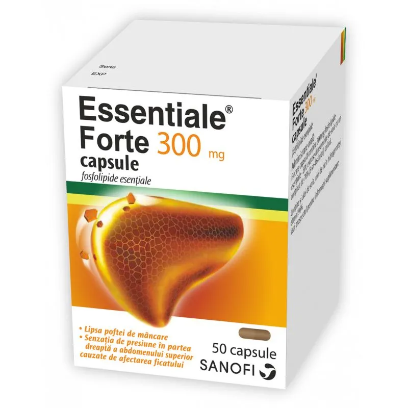 Essentiale Forte 300 mg, 50 capsule, Sanofi