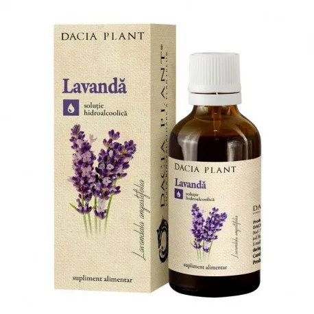 DACIA PLANT Tinctura lavanda, 50 ml bun calmant al emotiilor/somnifer bland