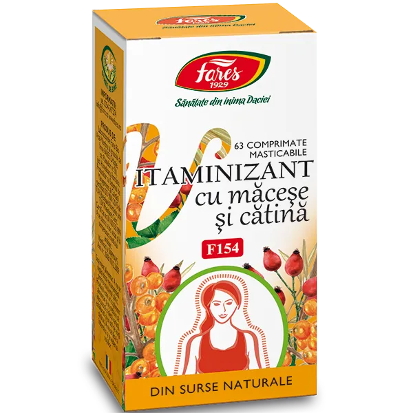 Vitaminizant macese, catina x 63cp(Fares)