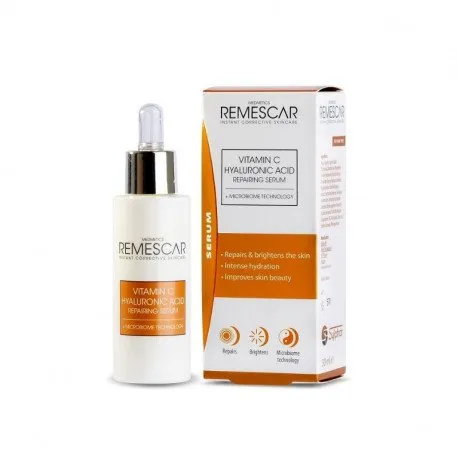 Remescar Serum reparator cu Vitamina C 45% si Acid Hyaluronic, 30ml