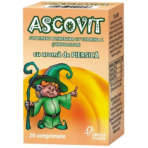 ASCOVIT PIERSICA 100MG X 20 COMPRIMATE