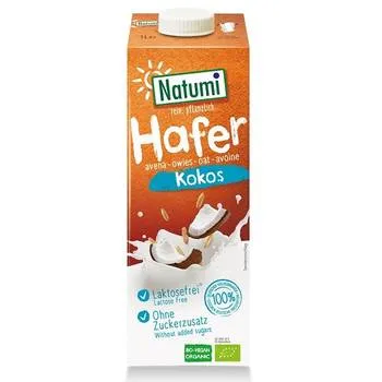 Lapte bio din ovaz cu cocos, 1L, Natumi