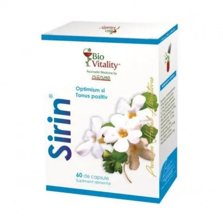 Bio Vitality Sirin Optimism si tonus pozitiv, 60 capsule