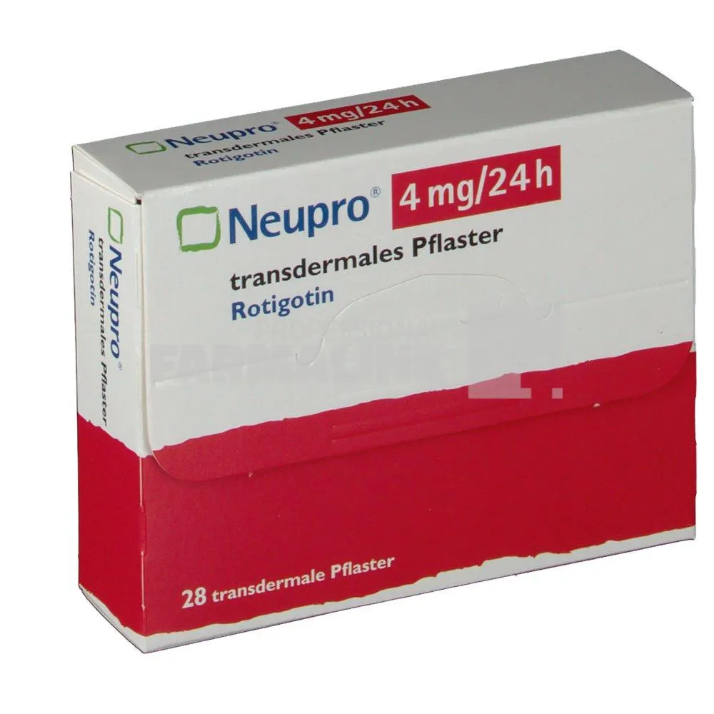 NEUPRO 4mg/24h X 28 PLASTURE TRANSDERMIC 4mg/24h UCB MANUFACTURING IR